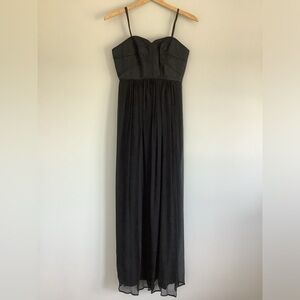 Max Cleo Black Corset Strapless Gown